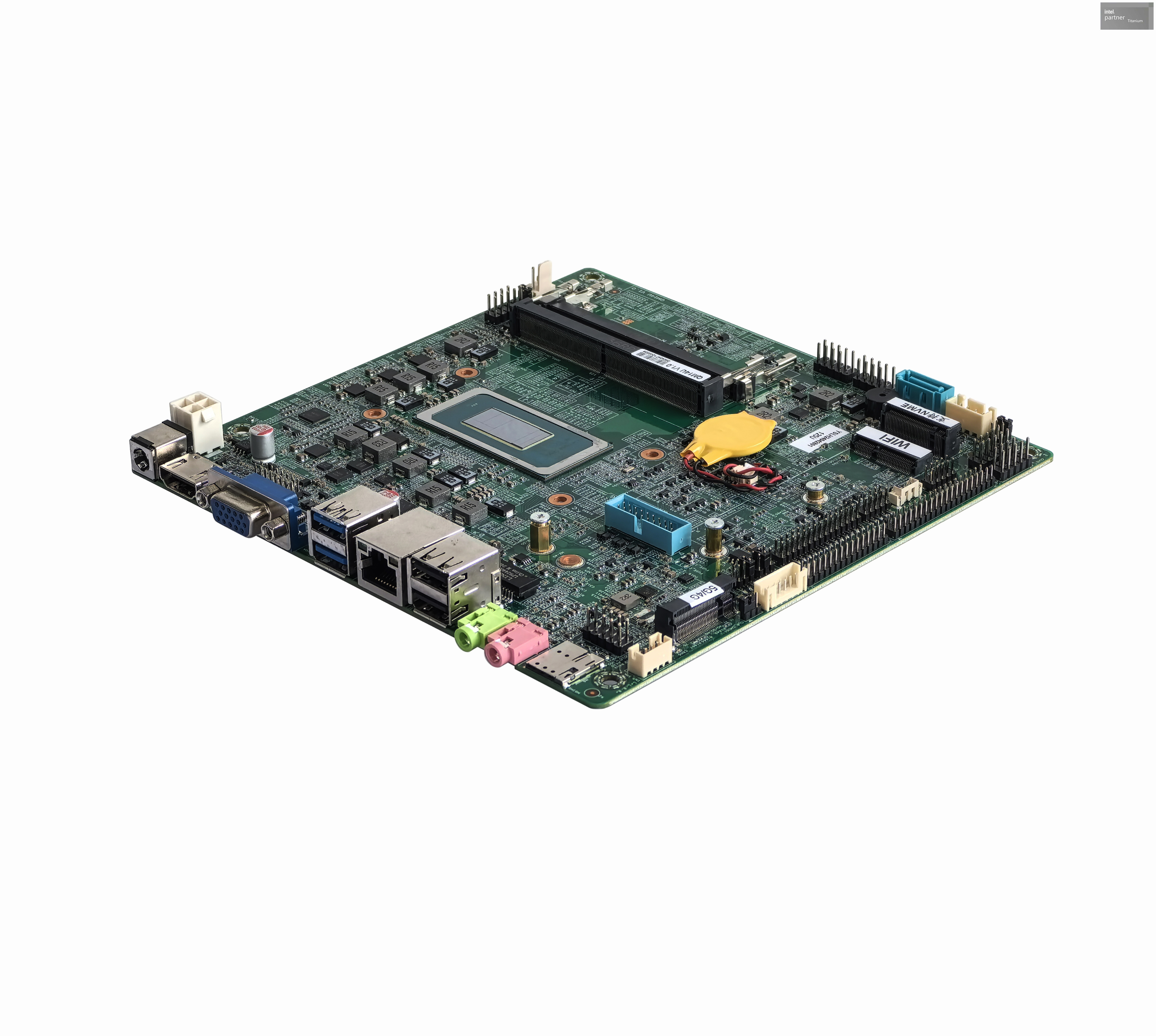 DC12V 산업용 마더보드 U5-125U, 16GB RAM, 512GB SSD, WIFI, 도로 디스플레이용 Windows 10/11