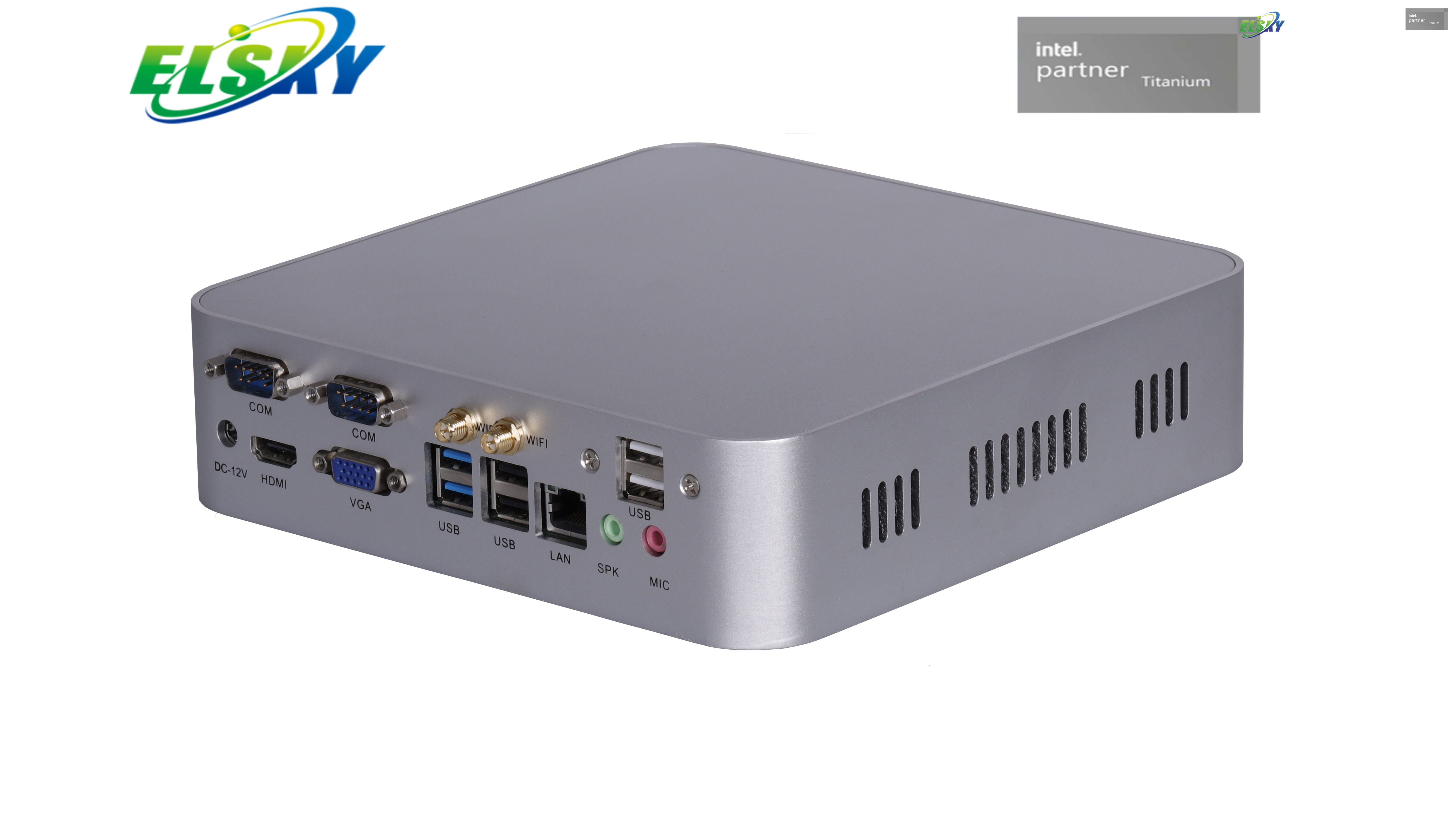 China Industrial PC Lieferant Gro&szlig;handel 1037U/I3/I5/I7 L&uuml;fterloser Mini-PC f&uuml;r Kioske