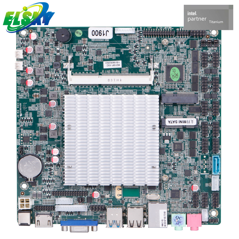 Placa base vers&aacute;til sin ventilador para PC multimedia, ciudad inteligente, comercio minorista y transporte