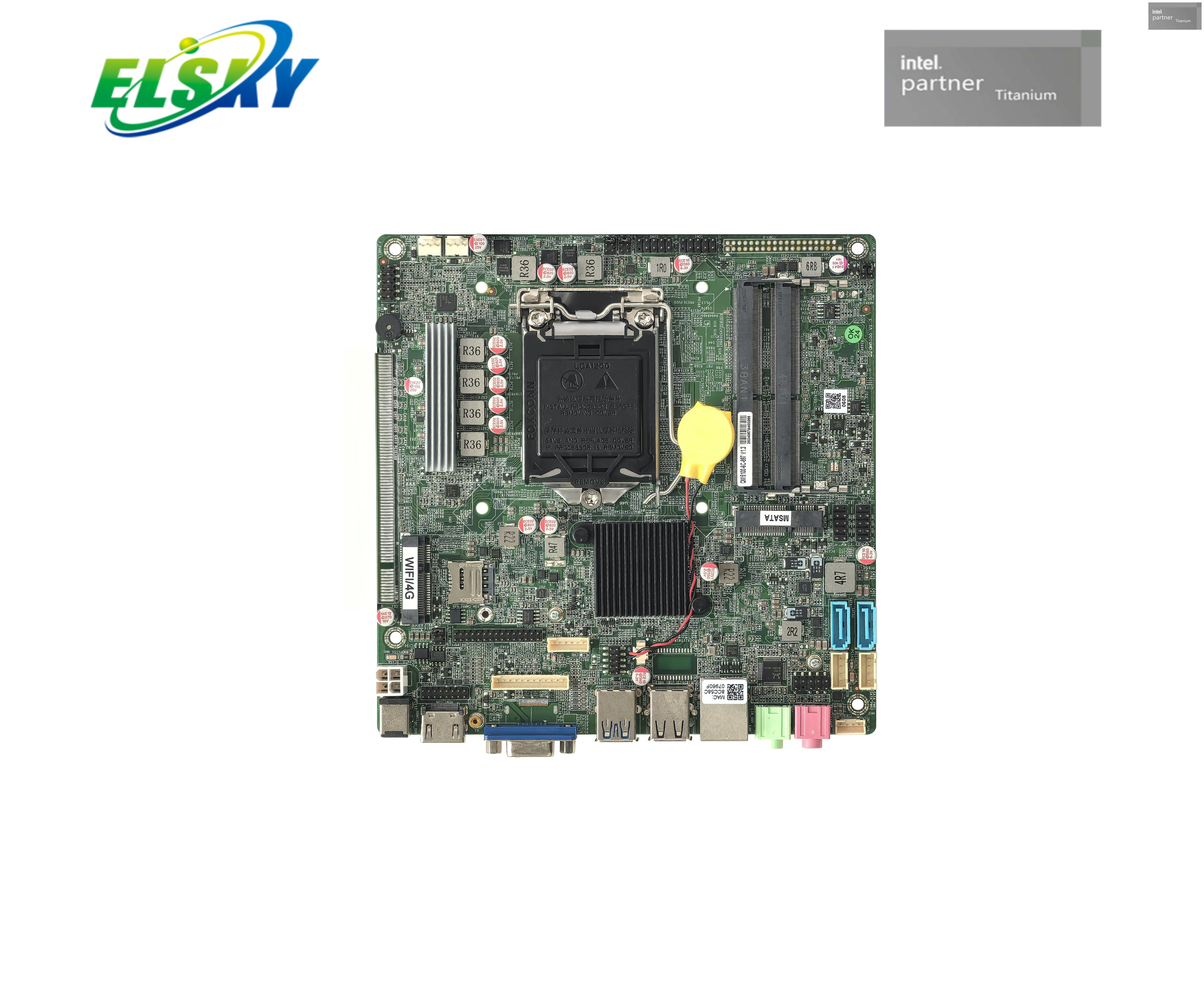 Fabricante de placa base Custom China QM5100 Ind/Soporte para PC de escritorio