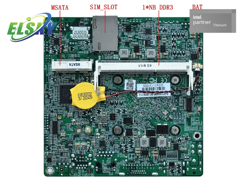 Placa-m&atilde;e Nano-ITX DDR3 barata para controle industrial