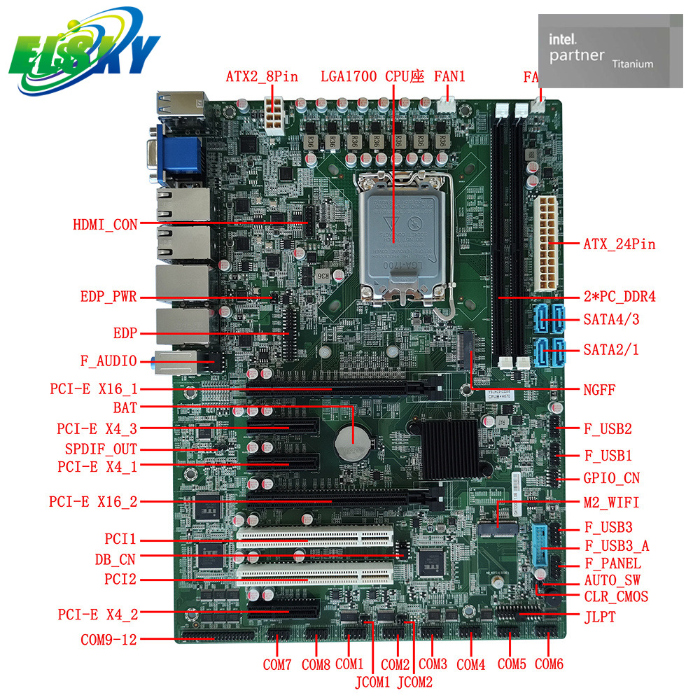 Carte m&egrave;re haute performance pour postes de travail, automatisation industrielle, contr&ocirc;le industriel et terminal informatique IA