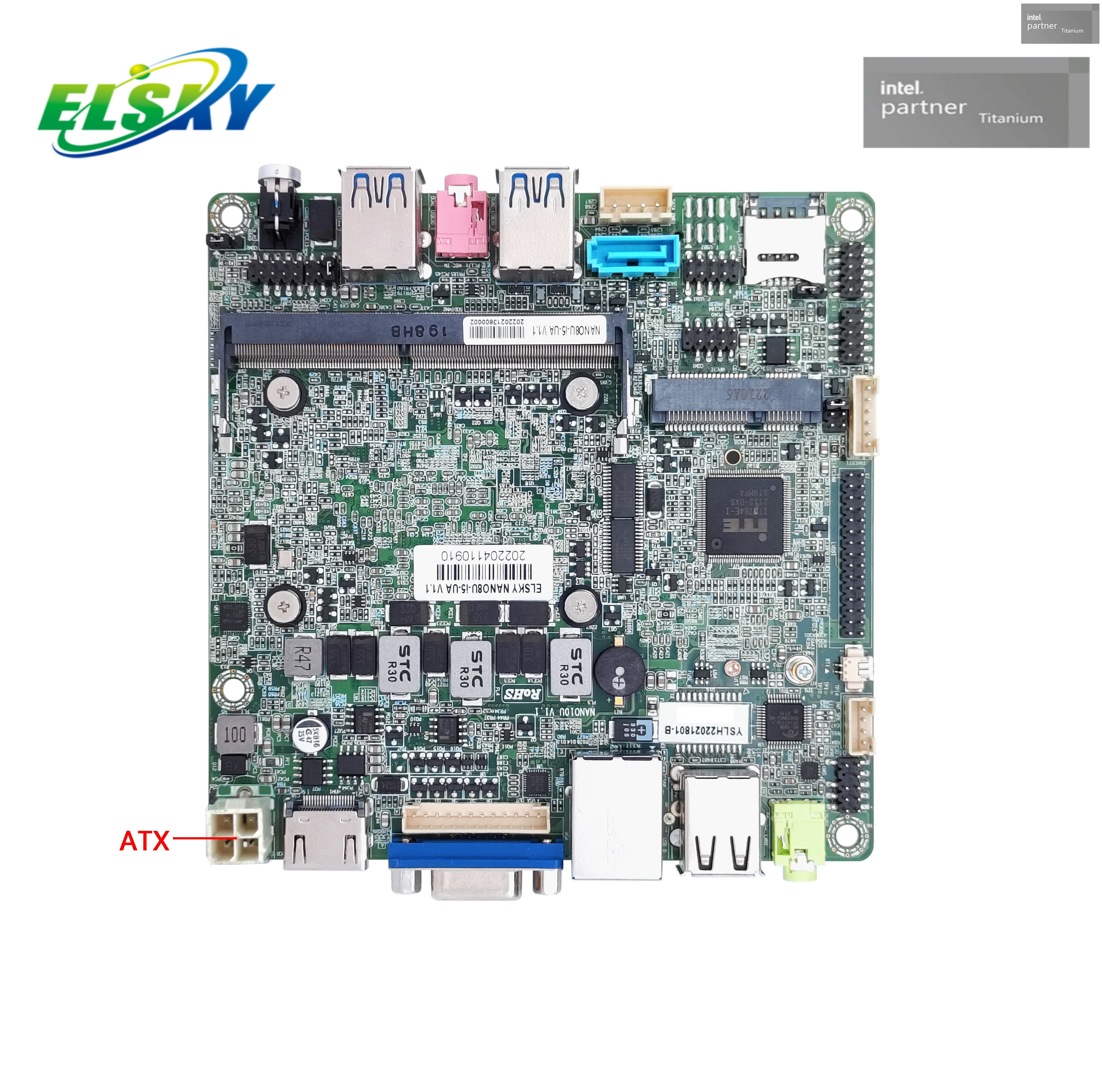 Placa-m&atilde;e ELSKY Intel i7 para Edge AI e IoT China
