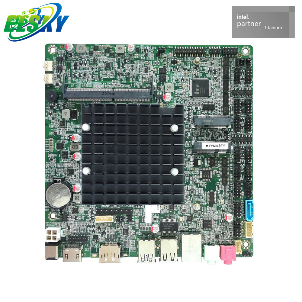 Caract&eacute;ristique - Carte m&egrave;re riche sans ventilateur &agrave; faible consommation d'&eacute;nergie pour PC professionnel, vente au d&eacute;tail et transport intelligents
