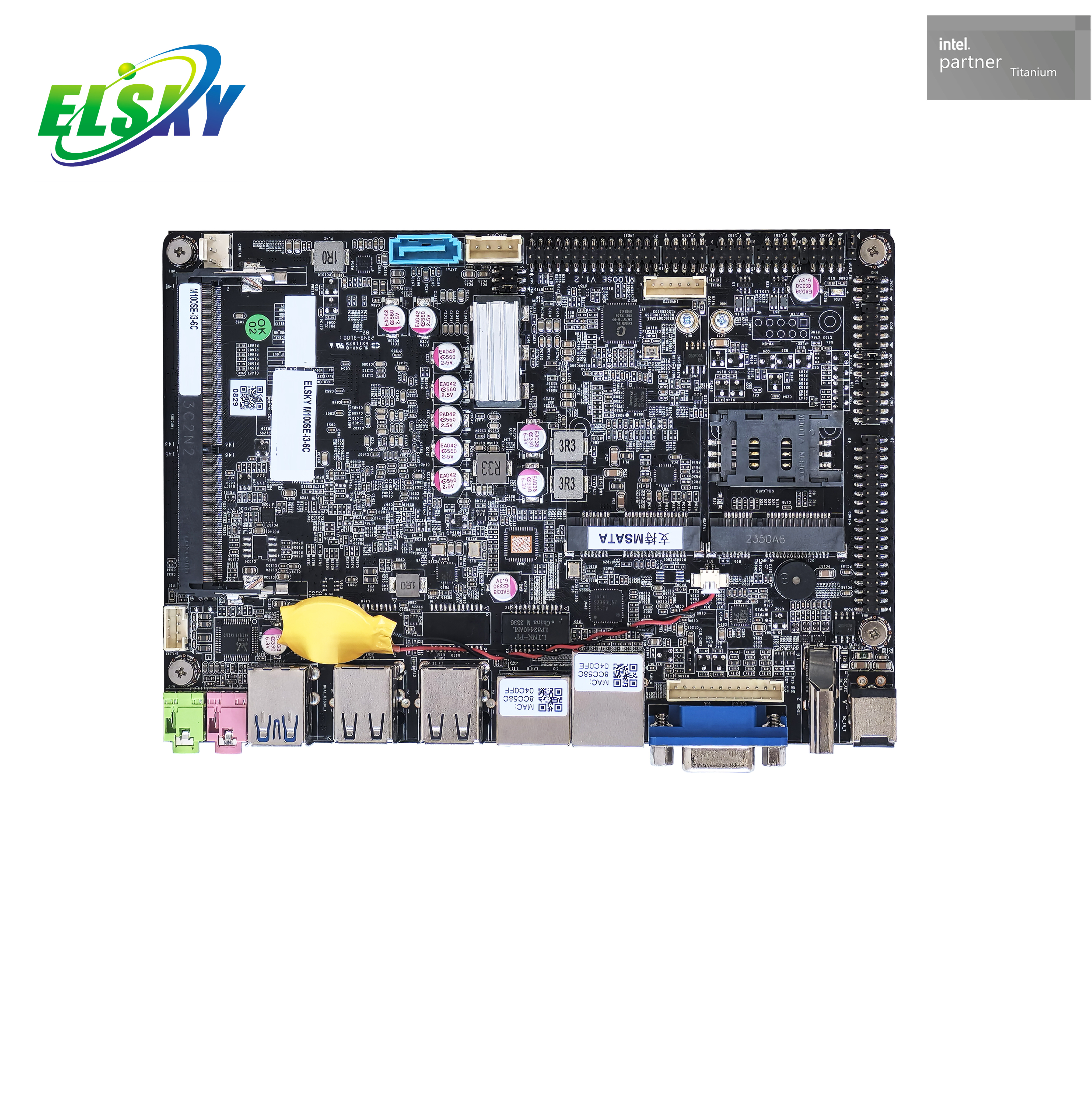 Carte m&egrave;re Intel 8gen 10gen de 4 pouces pour l'industrie &agrave; vendre