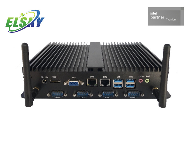 Robuster Mini-Industrie-PC mit 6 COM-Ports