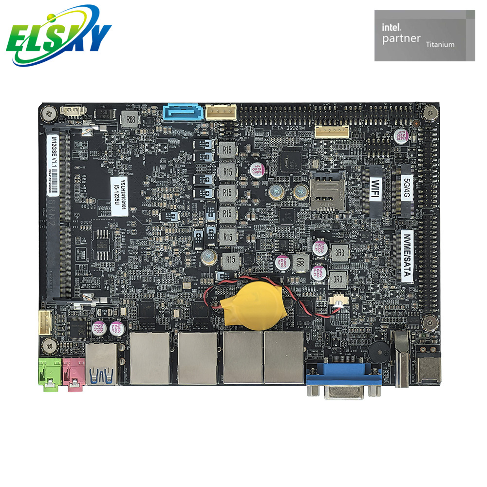 Vielseitiges 4-Zoll-Prozessor-Motherboard der 12. Generation f&uuml;r Ger&auml;te und Selbstbedienungskassen
