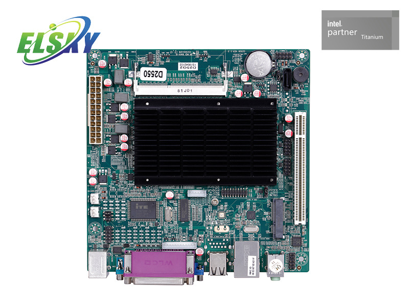 팬리스 산업용 PC용 D25G2 D25G6 Intel Atom Mini-ITX 마더보드