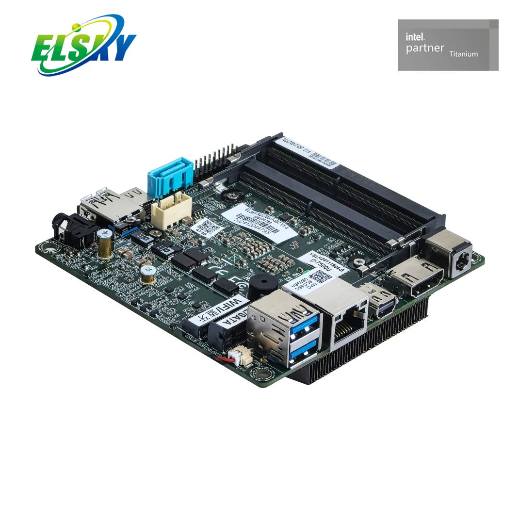 Placa base NUC de s&eacute;ptima generaci&oacute;n Kabylake Dual DDR4 4K M.2 12V para se&ntilde;alizaci&oacute;n digital industrial