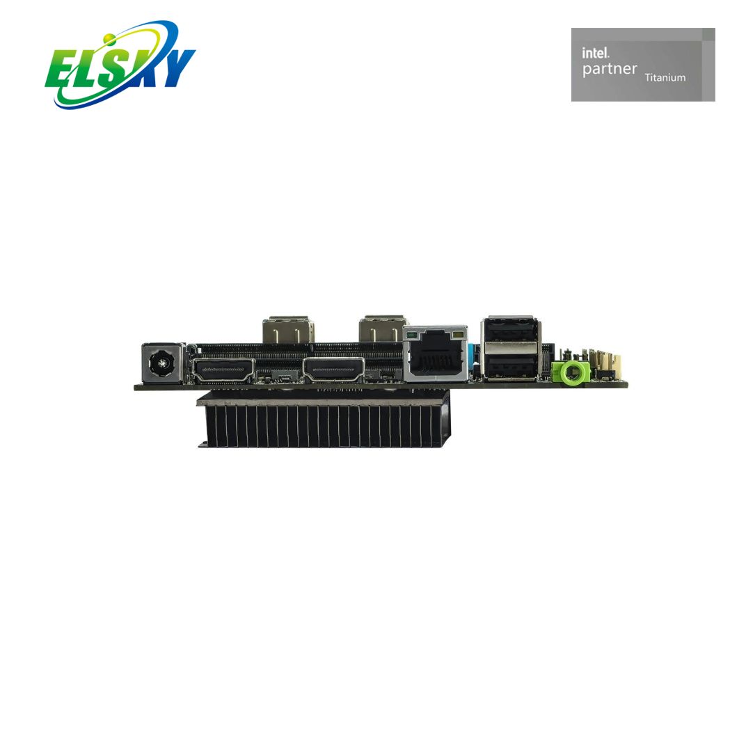 넓은 전압 산업용 보드 12-24V 12세대 4K HDMI M.2 SSD 옵션 듀얼 LAN 