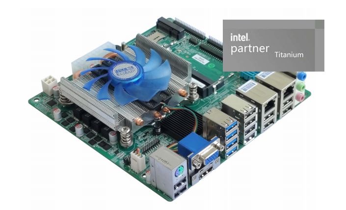 Intel Motherboard mit Intel CPU LGA 1151 6./7./8./9. I3 I5 I7 2*RJ45-LAN 12*COM Ports DDR4 64GB