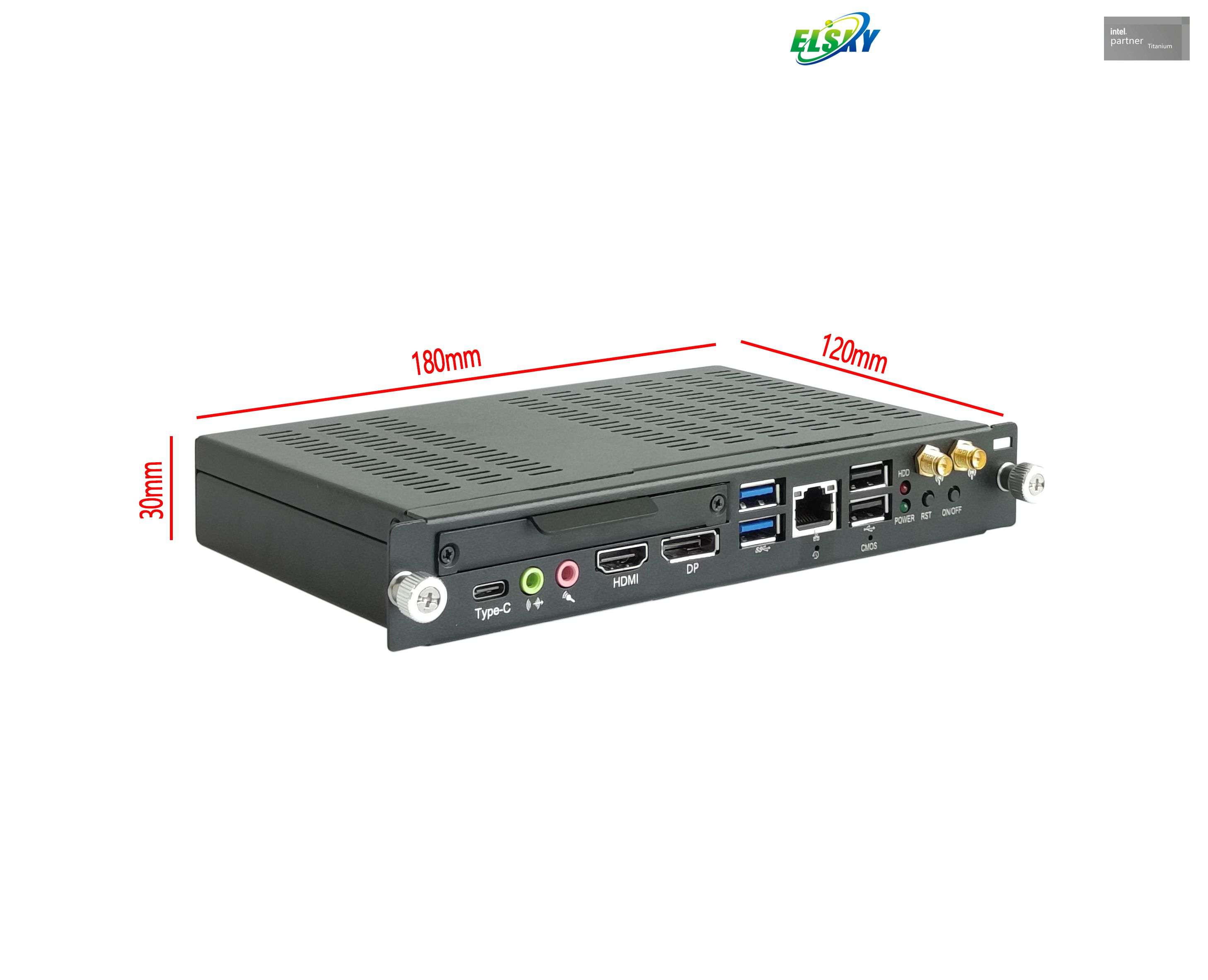 PC OPS avec Intel 12e 13e g&eacute;n&eacute;ration i3 i5 i7 i9 pour l'&eacute;ducation OPS 80 broches