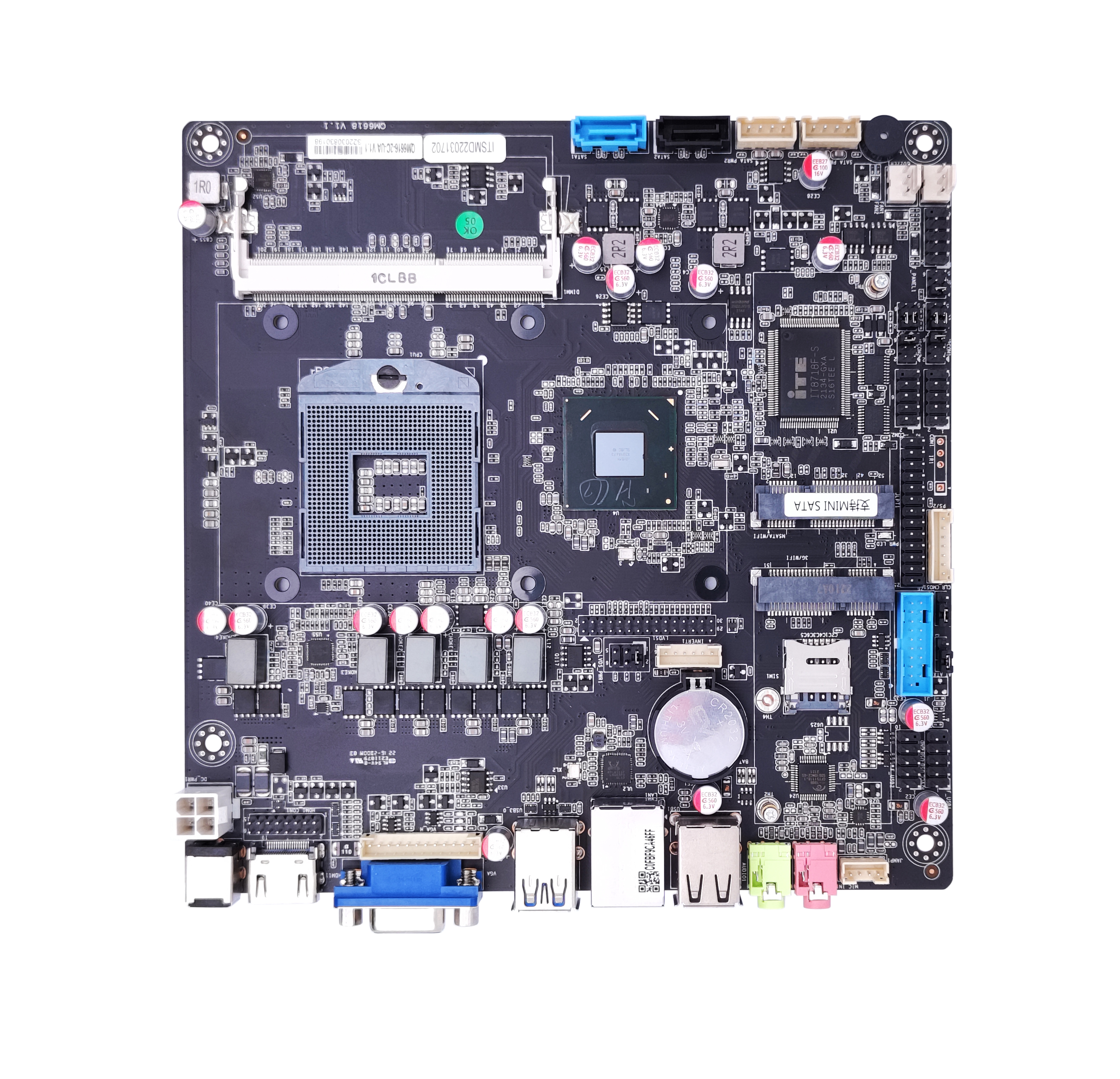 Placa-m&atilde;e e processador 2&ordf; gera&ccedil;&atilde;o 3&ordf; gera&ccedil;&atilde;o s&eacute;rie completa CPU HD-MI VGA EDP LVDS 1xDDR3 RAM MSATA SSD 