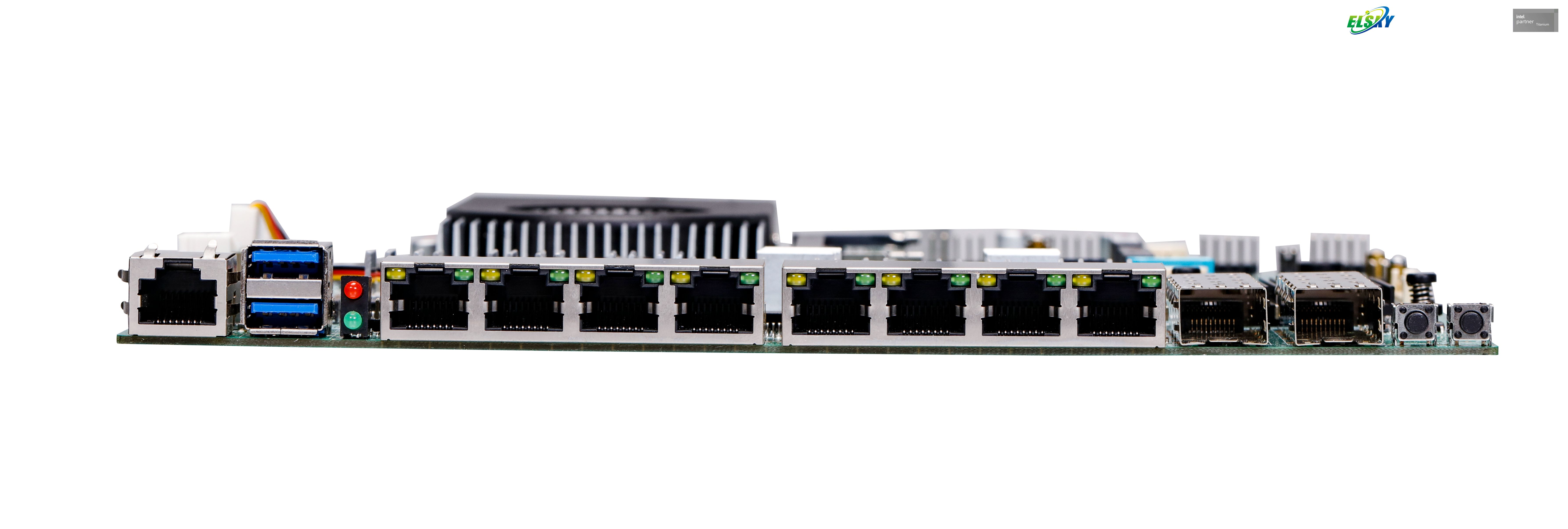 Placa-m&atilde;e com fibra LAN 8 * RJ45-LAN com CPU Intel 6&ordf;/7&ordf; gera&ccedil;&atilde;o I3-6100U/7100U I5-6200U/7200U I7-6500U/7500U