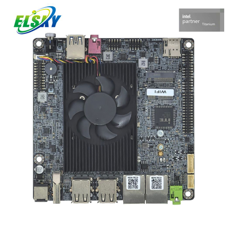 J6412 쿼드 코어 NANO-ITX 산업용 보드 4x 2.5GbE 4K HDMI M.2 SSD 12V/19V