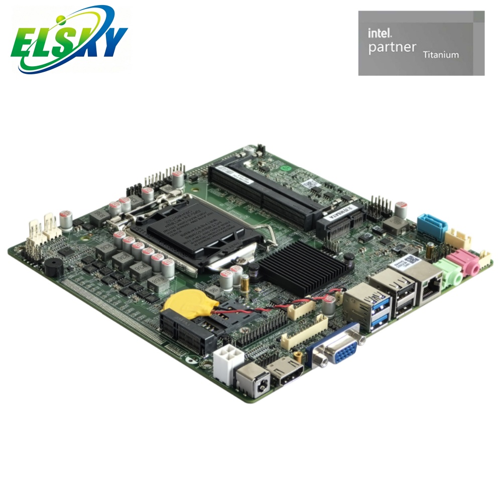 Unabh&auml;ngige CPU Lga Mini-itx Motherboard 1151 Sockel 8./9. Generation CPU 2*DDR4 M.2 PCIE X16 H310 VGA Desktops 12/19V