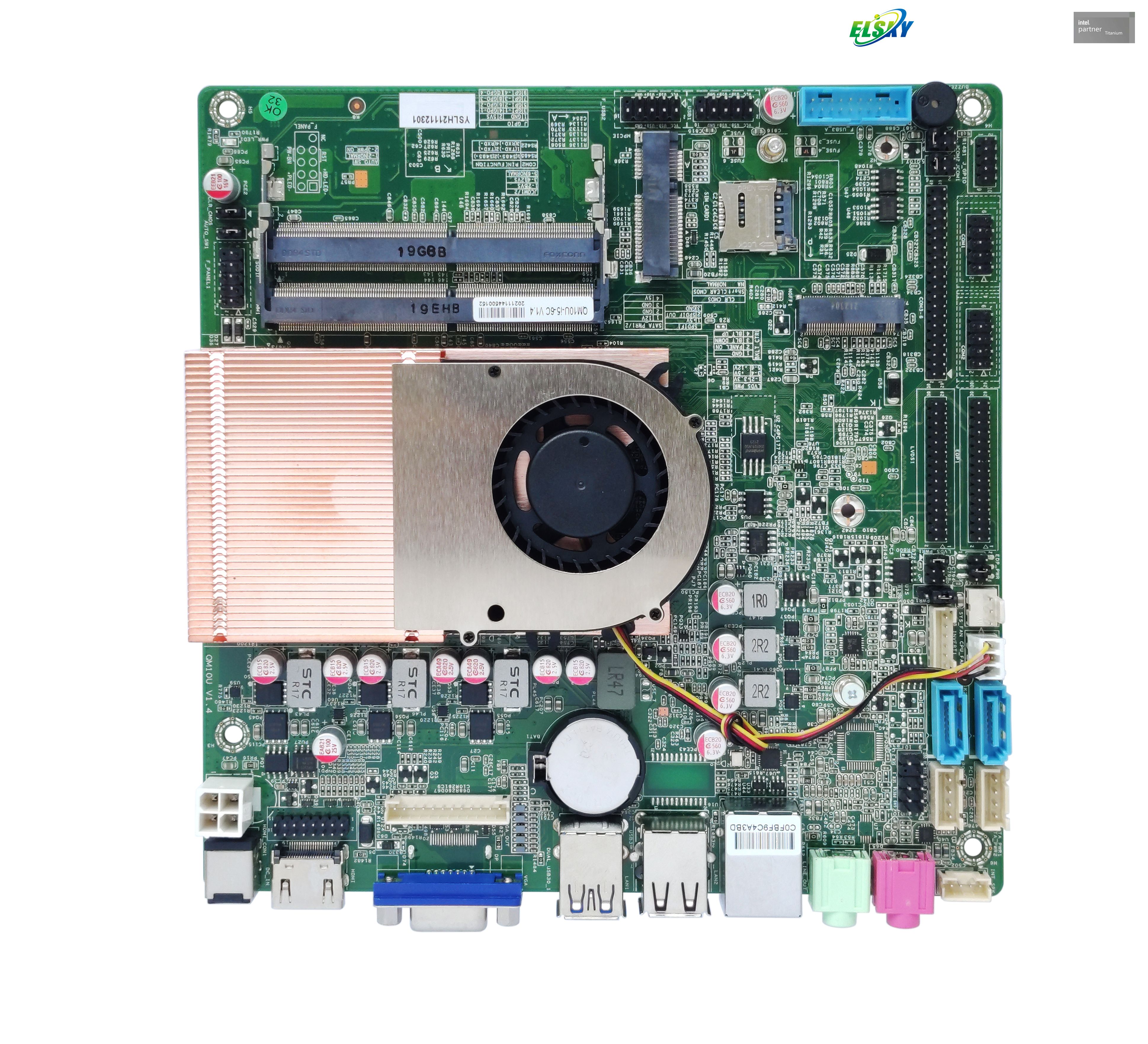 Placa base de bajo consumo de f&aacute;brica con CPU Intel I3-8145U I5-8265U/8365U I7- 8565U durante 17 a&ntilde;os