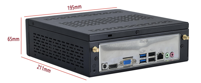 Mini Pc com CPU Intel Comet Lake de 10&ordf; gera&ccedil;&atilde;o: I3-10110U 、 I5-10210U 、 I7-10510U 2COM 2LAN 4USB 4K HDMI 2K VGA etc.