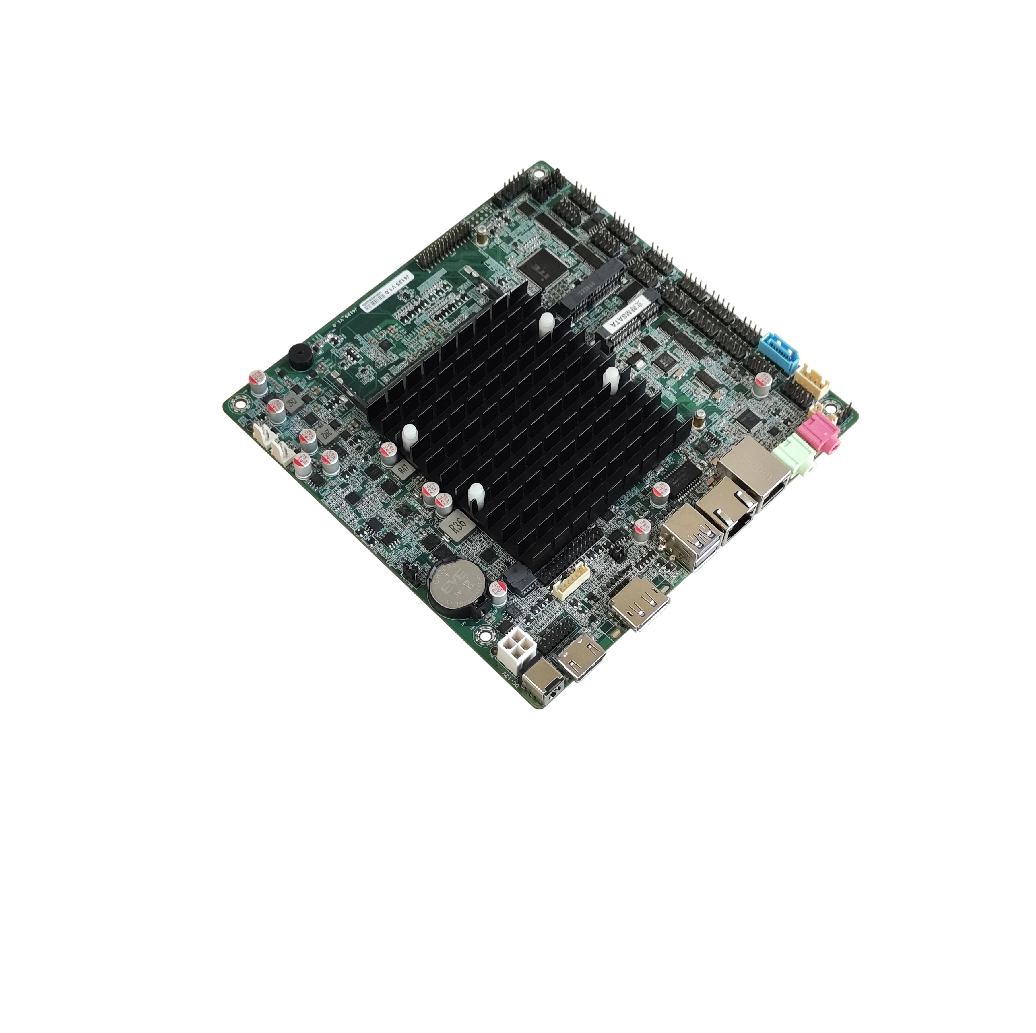 Placa-m&atilde;e sem ventilador Intel X86 Placa-m&atilde;e sem ventilador J4125 CPU DDR4 HD-MIVGA LVDS/EDP Baixo consumo de energia Novo com processador