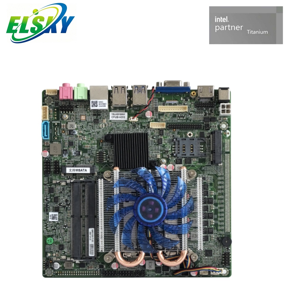 Unabh&auml;ngige CPU Lga Mini-itx Motherboard 1151 Sockel 8./9. Generation CPU 2*DDR4 M.2 PCIE X16 H310 VGA Desktops 12/19V