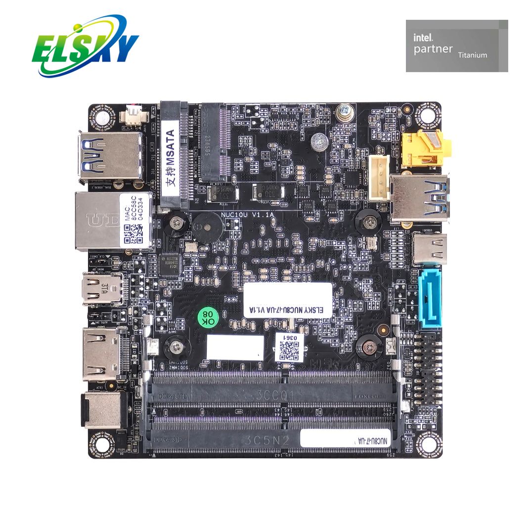  Placa NUC industrial 8.&ordf; generaci&oacute;n Dual DDR4 Max 64 GB HDMI Mini-DP MSATA tipo C