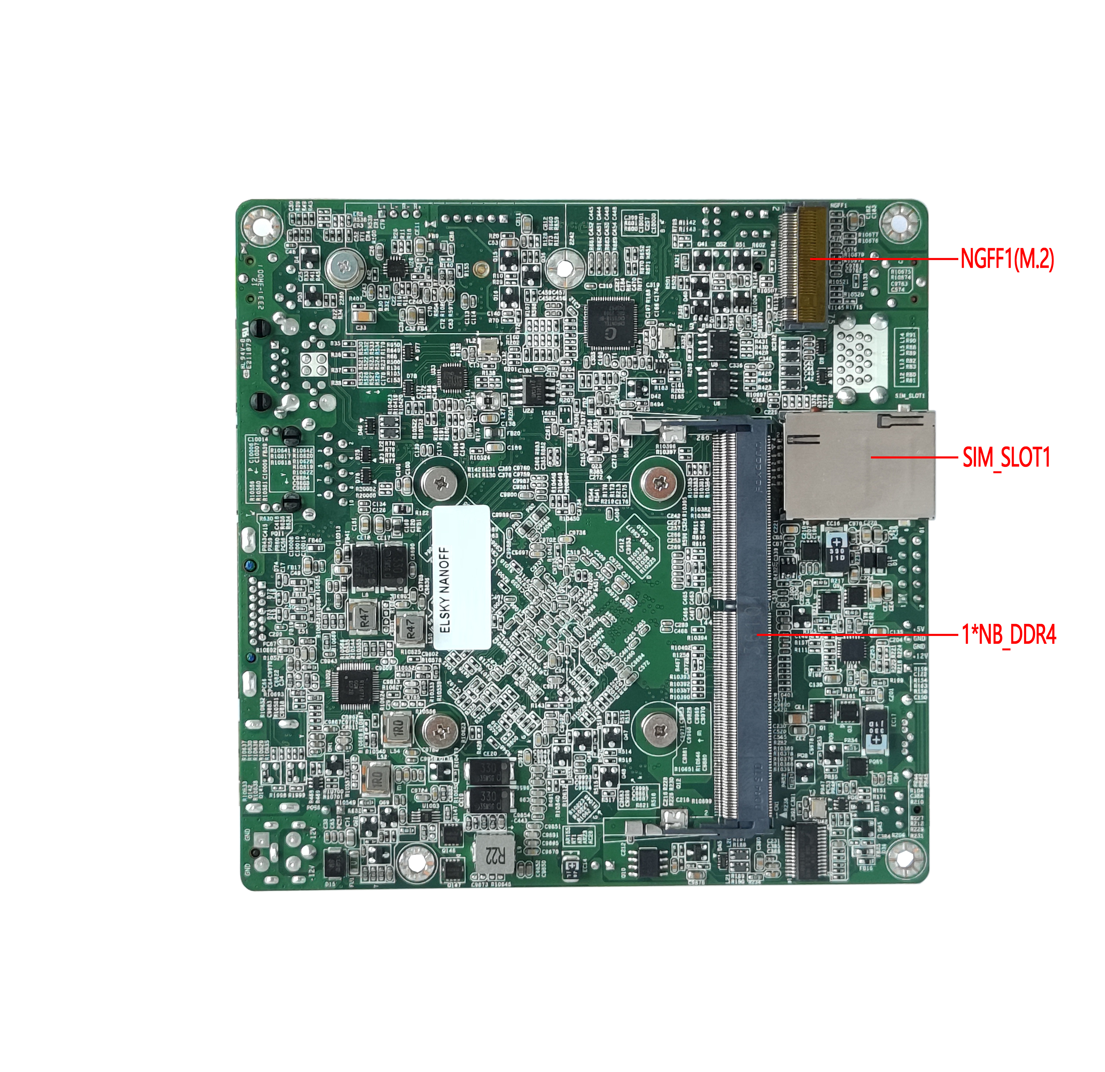 NANO ITX Motherboard J4125 CPU DDR4 HD-MI VGA LVDS/EDP Low Power Neu mit Prozessor f&uuml;r industrielle Steuerung KIOSK Mehrere Bildschirme