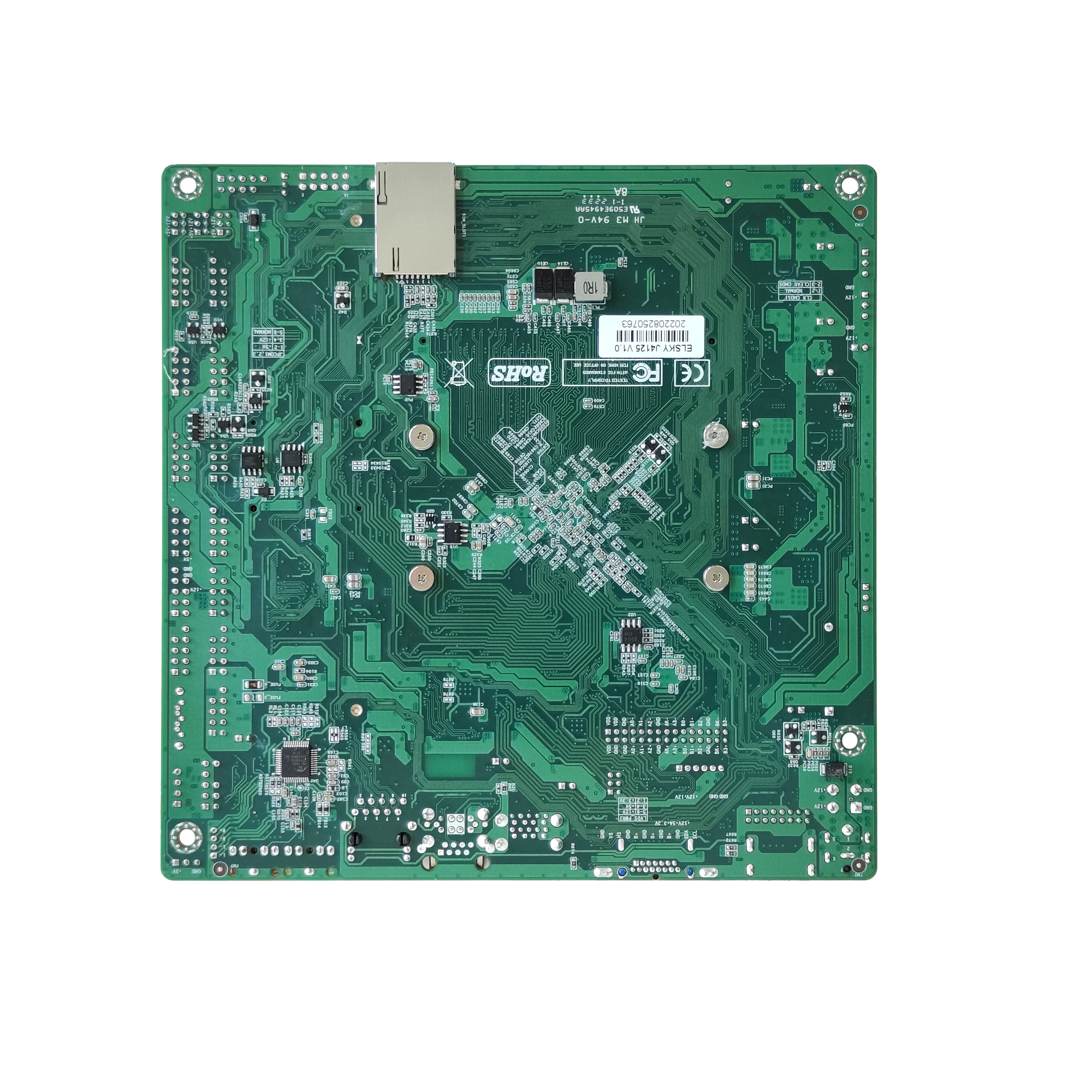 Placa-m&atilde;e sem ventilador Intel X86 Placa-m&atilde;e sem ventilador J4125 CPU DDR4 HD-MIVGA LVDS/EDP Baixo consumo de energia Novo com processador