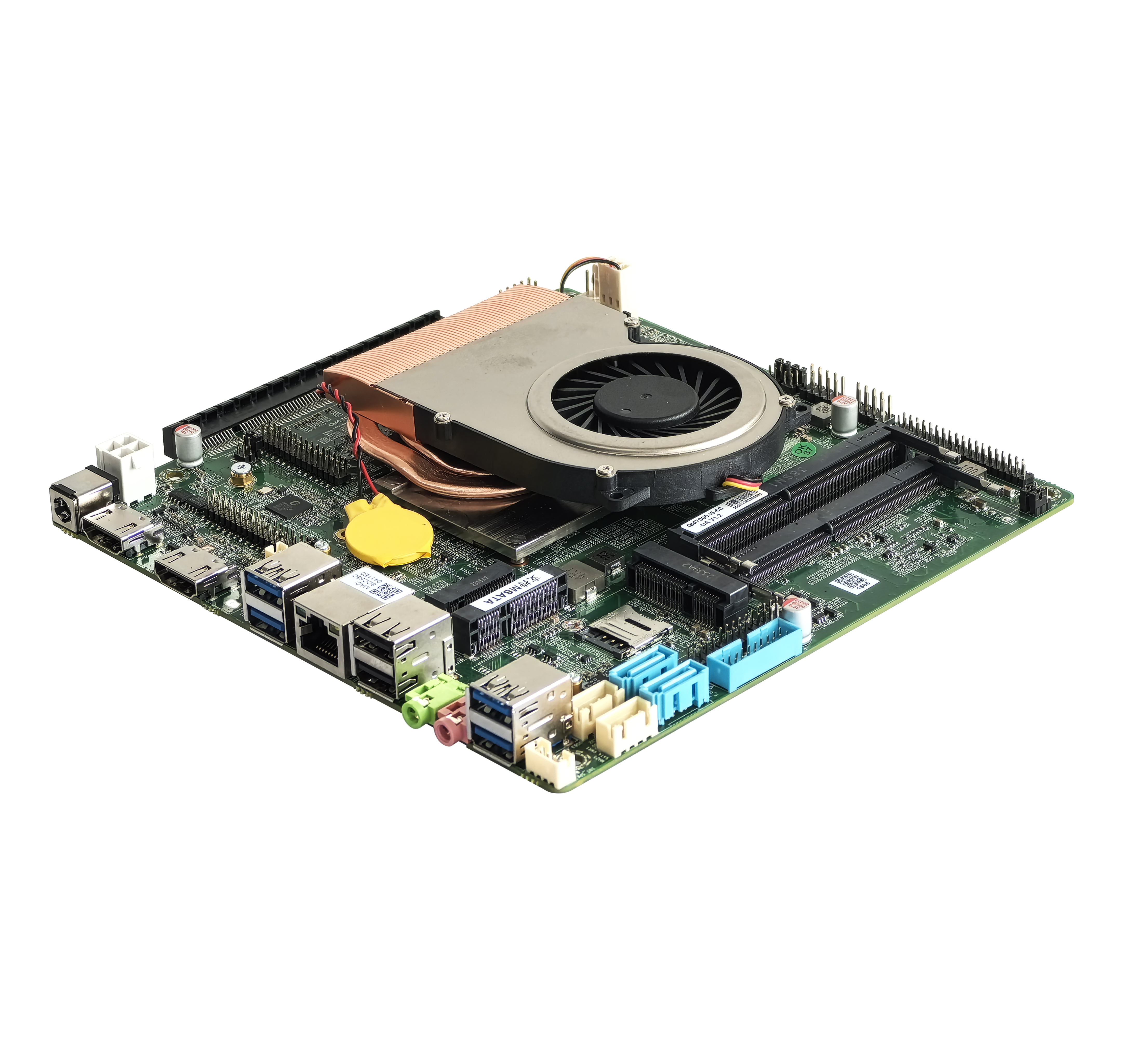  Intel 6세대 7세대 2*HD-MI 4K LVDS 2K Dispaly VGA 옵션 6COM 2LAN 6USB 등을 갖춘 Mini itx 마더보드